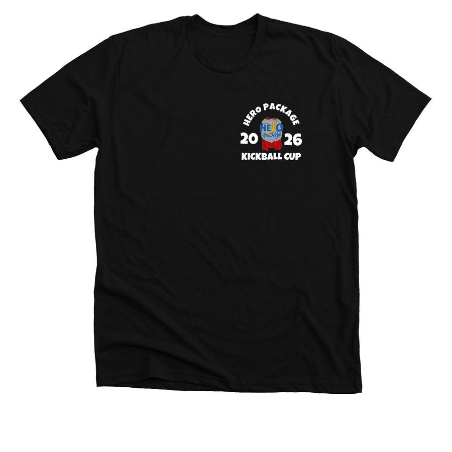 HERO PACKAGE KICKBALL CUP 26?, a Solid Black Blend Premium Unisex Tee