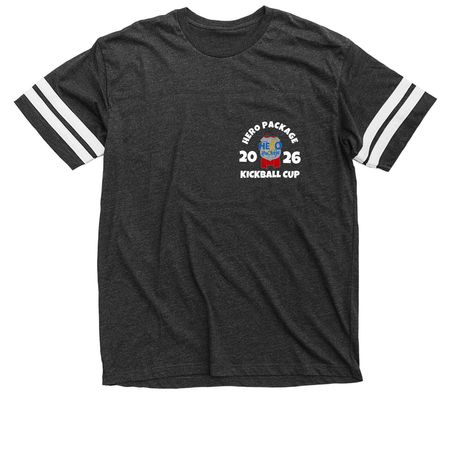 HERO PACKAGE KICKBALL CUP 26?, a Vintage Smoke / White Football Jersey Tee