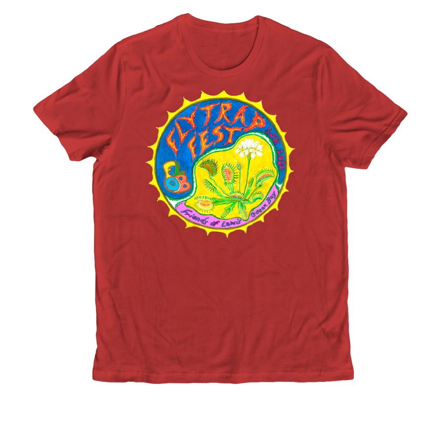 FLOB Flytrap Festival 2026, a Revolution Red Allmade Organic Cotton Unisex Tee