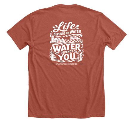 IA Water Center SWCS Collab, a Heather Clay Premium Unisex Tee