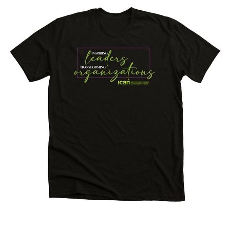 ICAN Inspiring Leaders Merch, a Black Heather Premium Unisex Tee