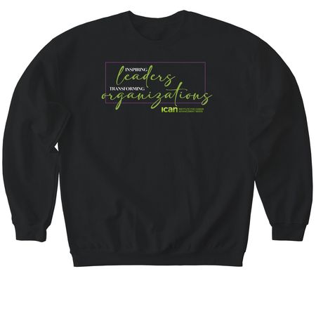 ICAN Inspiring Leaders Merch, a Black Softstyle Crewneck Sweatshirt