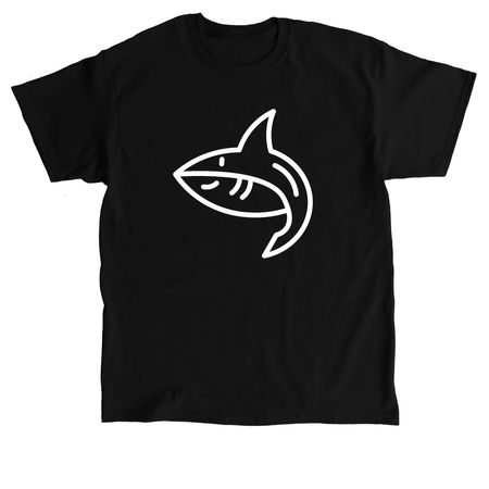 SMILING SHARK, a Black Classic Unisex Tee