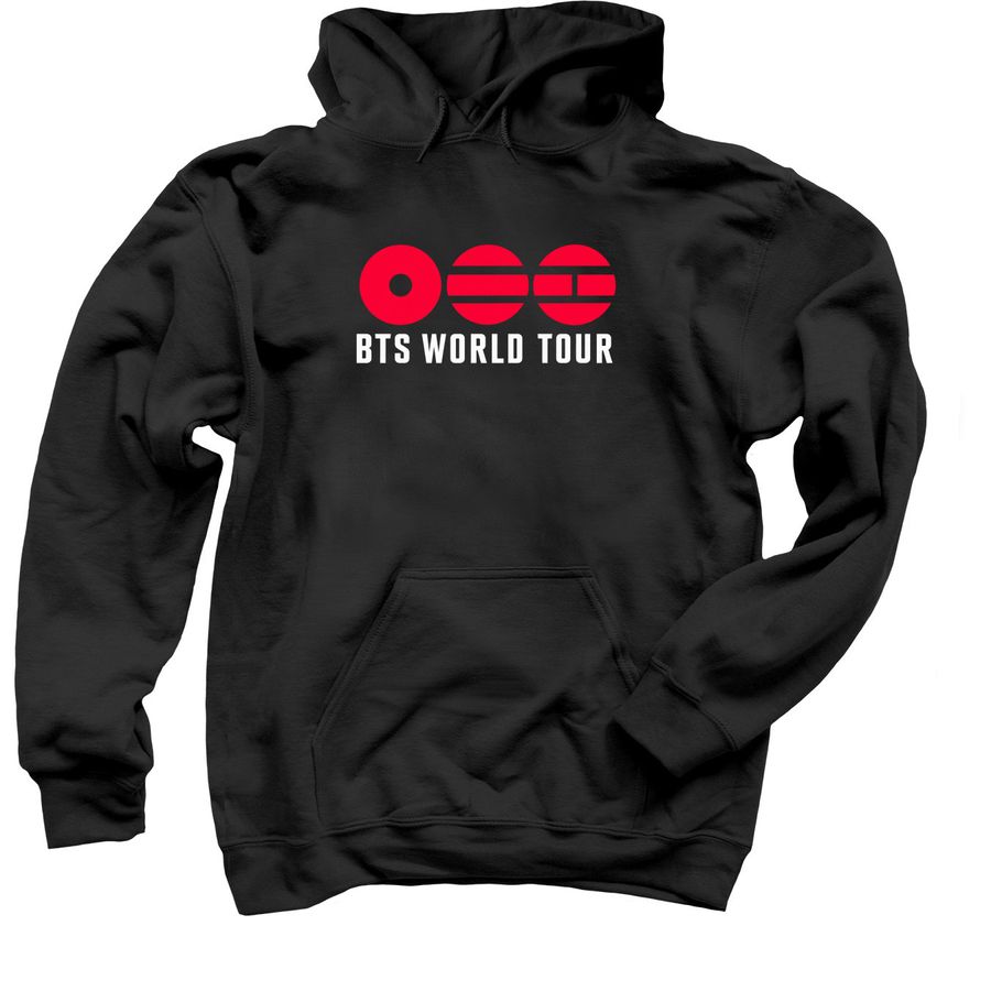 Bts Arirang Tour Merch Official, a Black Pullover Hoodie
