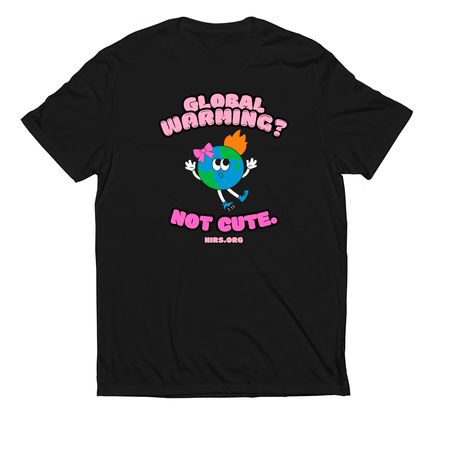 Global Warming?, a Deep Black Allmade Eco Triblend Unisex Tee