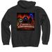 My gaming Channel Hoodie, a Black Pullover Hoodie (back-view)