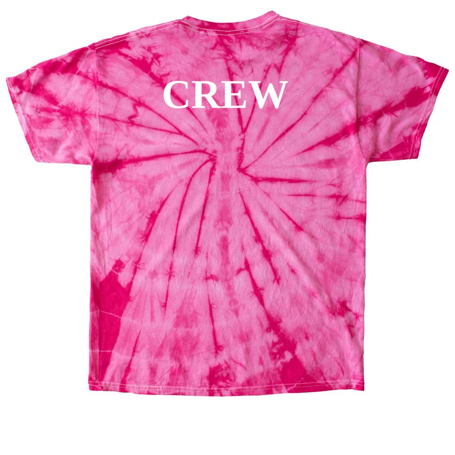 The Good Juju - Crew Collection (Pink), a Pink Classic Tie Dye Tee (back-view)