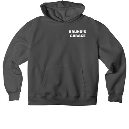Bruno's Garage Sweatshirts, a Asphalt Premium Heavyweight Pullover Hoodie