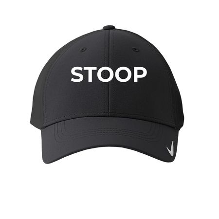 STOOP Logo Hats, a Anthracite Printed Nike Dri-FIT Legacy Performance Cap