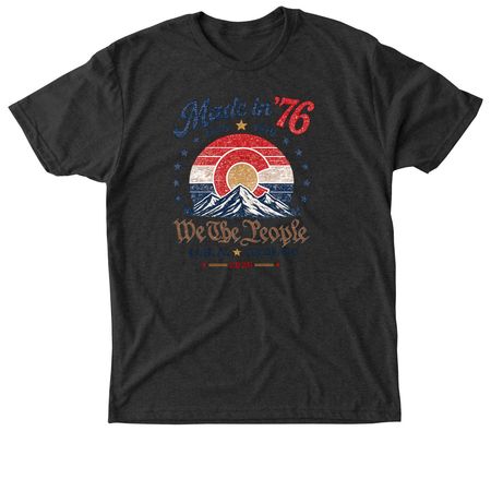 LE Made in '76 150th Anniversary Tee, a Vintage Black Triblend Unisex Tee