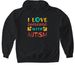 Love With Autism Hoodie, a Black Gildan Softstyle Pullover Hoodie