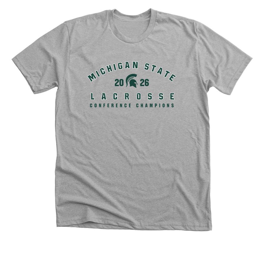 Michigan State Lacrosse Fundraiser, a Athletic Heather Premium Unisex Tee