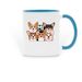 Michigan Corgi Club Mug, a Light Blue Two-Tone Ceramic Mug