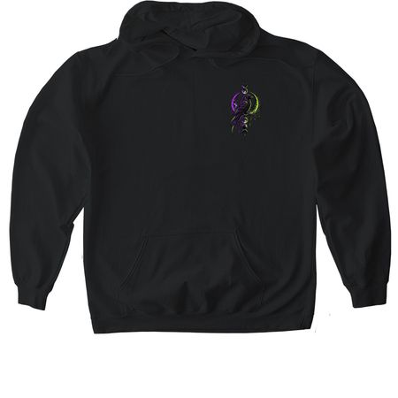 Moon phase, a Black Gildan Softstyle Pullover Hoodie