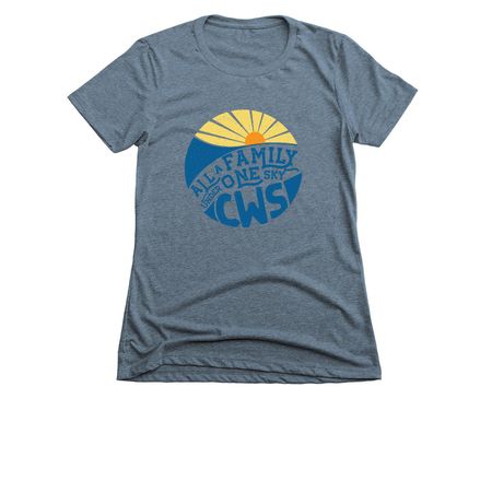 All A Family&nbsp;Tee/Tank/Baseball Shirt, a Indigo Women's Slim Fit Tee