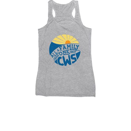All A Family&nbsp;Tee/Tank/Baseball Shirt, a Athletic Heather Women's Racerback