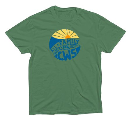 All A Family&nbsp;Tee/Tank/Baseball Shirt, a Safari Green Garment Dye Unisex Tee