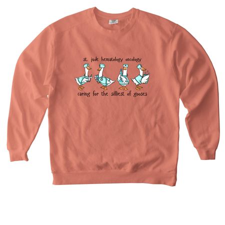 St. Jude Silly Goose, a Terracotta Comfort Colors Crewneck Sweatshirt