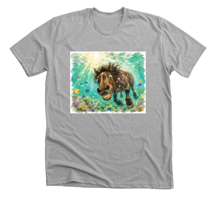 Fishing around&nbsp;, a Athletic Heather Premium Unisex Tee