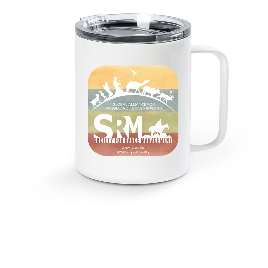 Supporting Rangelands & Pastoralists!, a White Stainless Steel Travel Mug