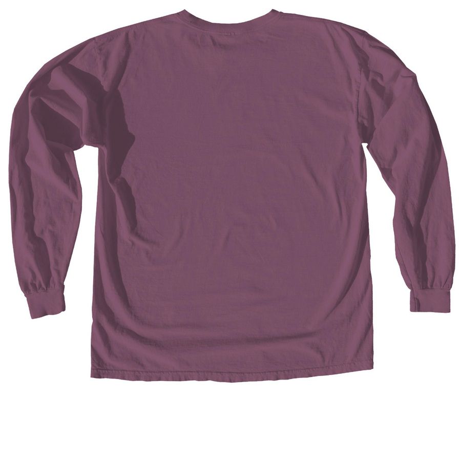 ABC Preschool Fundraising Merch, a Berry Comfort Colors Long Sleeve Tee (back-view)