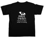 Author - I Make Stuff Up, a Black Comfort Colors Unisex Tee (back-view)