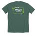 PMSF Fast Facts, a Heather Forest Premium Unisex Tee (back-view)