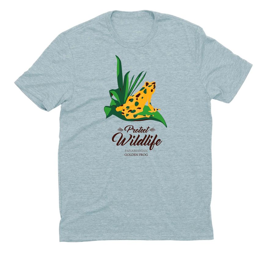 Panamanian Golden Frong T-shirt, a I Like You Blue Allmade Eco Triblend Unisex Tee