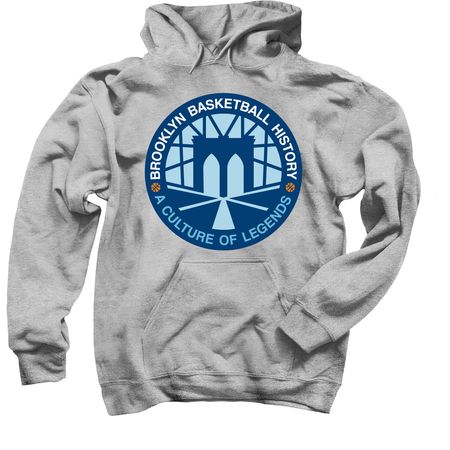 Brooklyn Basketball History2, a Sport Grey Pullover Hoodie