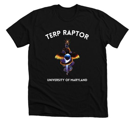 TERP RAPTOR Artistic Shirt, a Solid Black Blend Premium Unisex Tee