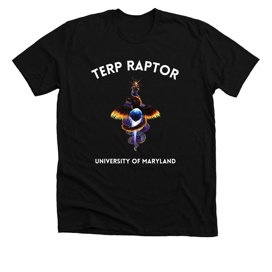 TERP RAPTOR Artistic Shirt, a Solid Black Blend Premium Unisex Tee