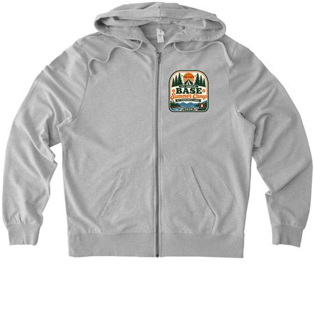 Zip Ups, a Granite Grey Heather Allmade Organic French Terry Zip Up Hoodie