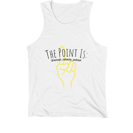 The Point Is: tank, a White Premium Cotton Tank