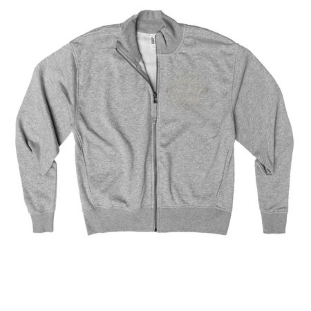Thoughtful Threads, a Heather Grey Women's French Terry Zip Up Jacket