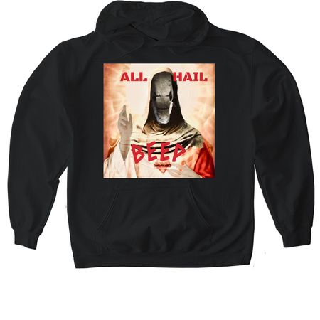 Kenshi Beep, a Black Gildan Softstyle Pullover Hoodie
