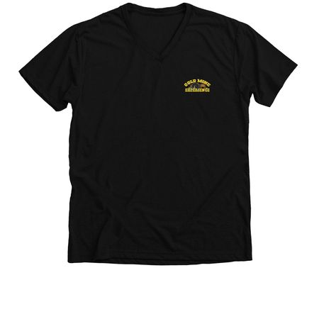 Gold Mine Experience, a Solid Black Blend Premium V-Neck Tee