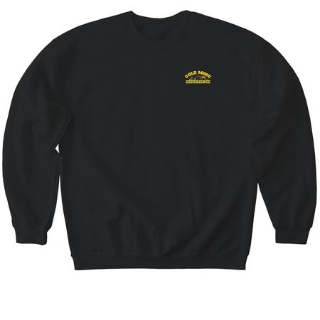 Gold Mine Experience, a Black Softstyle Crewneck Sweatshirt