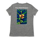 Florida's Four-Petal Pawpaw, a Aluminum Grey Allmade Eco Triblend Women?s Tee (back-view)