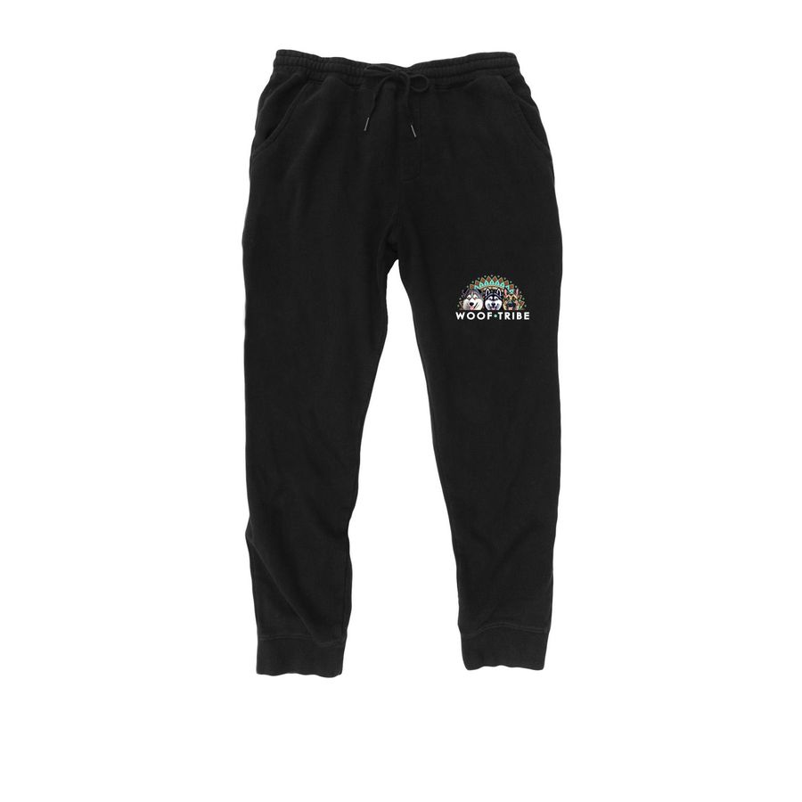 Woof tribe Sweat Pant, a Black Midweight Fleece Joggers