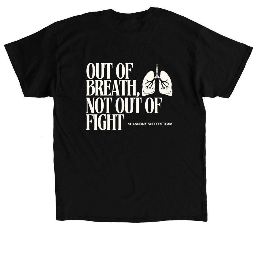 Shannon's Transplant Journey, a Black Classic Unisex Tee (back-view)