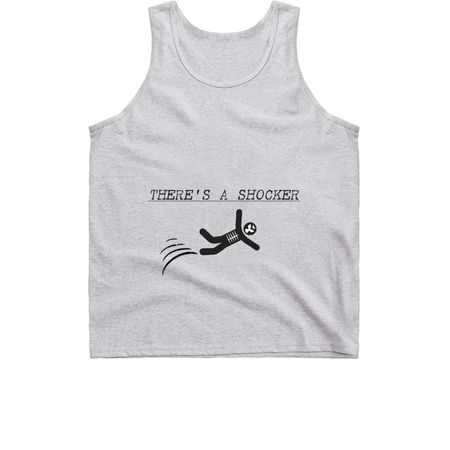 There's A Shocker Tank Top, a Sport Grey Classic Unisex Tank Top