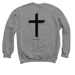 Driven by Faith&nbsp;, a Charcoal Crewneck Sweatshirt (back-view)