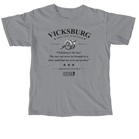Vicksburg Merch Part 2, a Granite Comfort Colors Unisex Tee