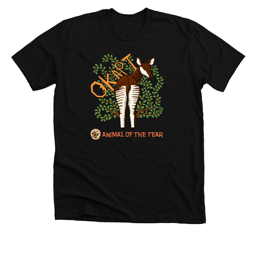 OKAPI - Animal of the Year Fund Raiser, a Solid Black Blend Premium Unisex Tee