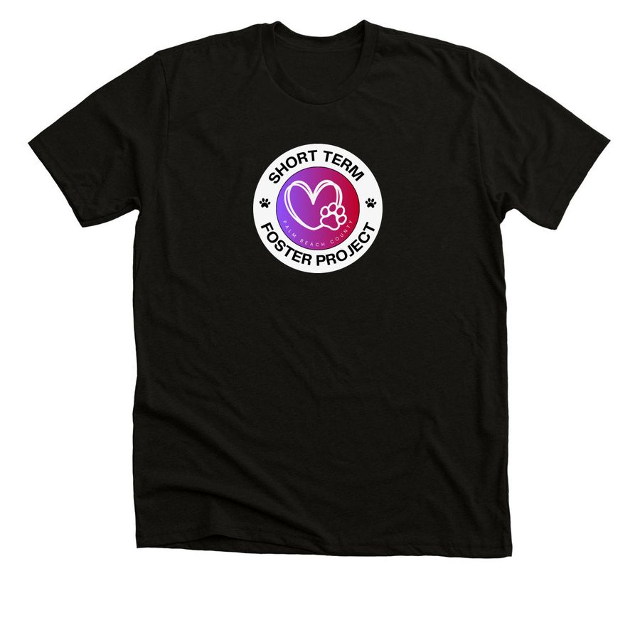 Color Logo - Cotton T's & Tanks, a Solid Black Blend Premium Unisex Tee