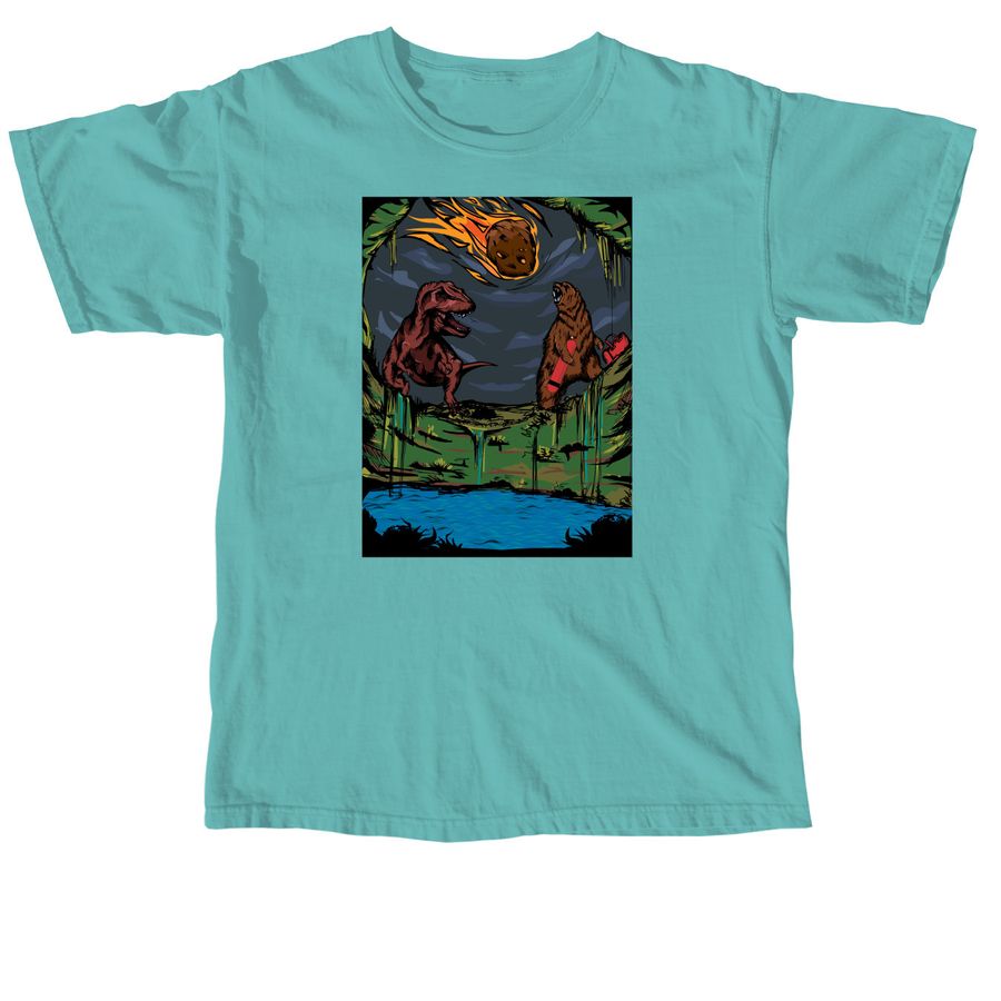 Cenote Souls: Beyond the Meteor, a Seafoam Comfort Colors Unisex Tee