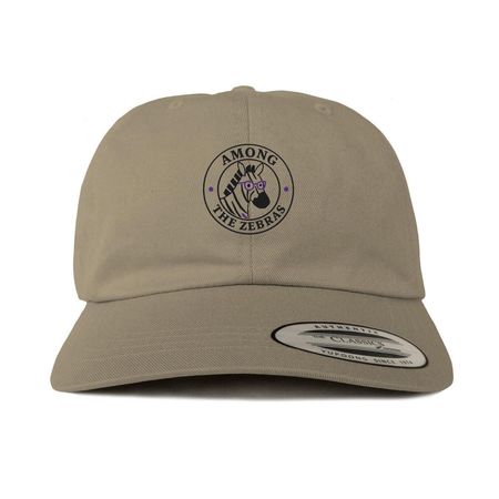 Among the Zebras Hats, a Khaki Printed Classic Baseball Cap