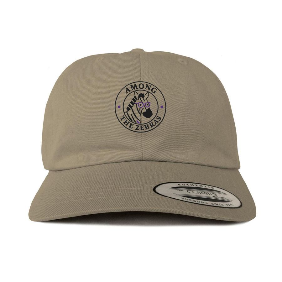 Among the Zebras Hats, a Khaki Printed Classic Baseball Cap