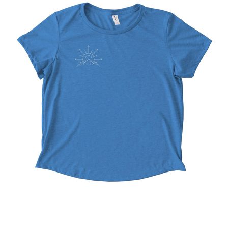 Small Choices Summer 2026, a Azure Blue Allmade Eco Triblend Women?s Scoop Neck Tee