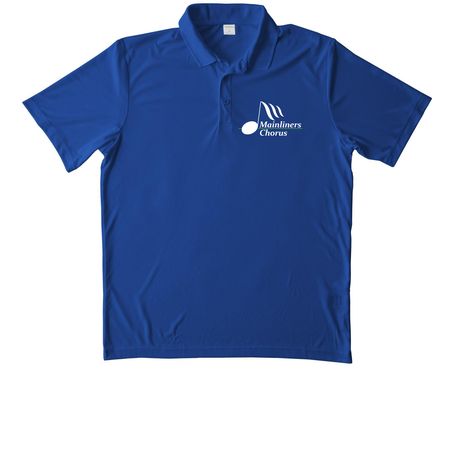 Light Logo Polos, a True Royal Unisex Performance Polo